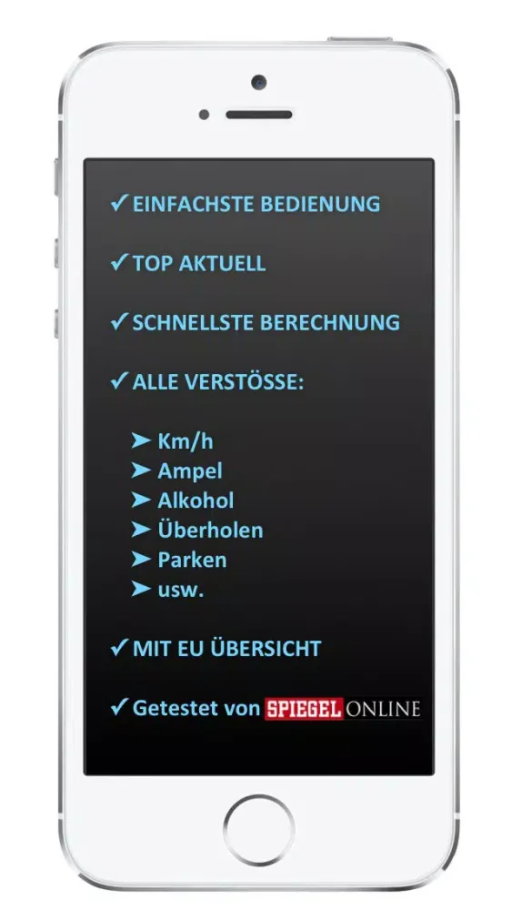 Bussgeldrechner 2014 - Deutschland & Europa Screenshots
