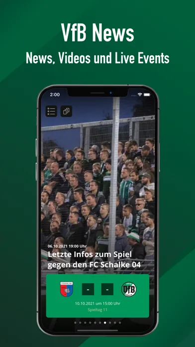 VfB Lübeck - offizielle App Screenshots