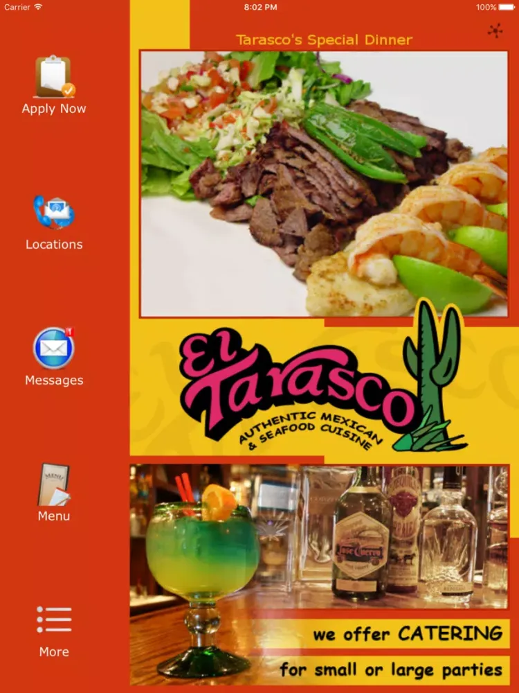 Capturas de pantalla de El Tarasco Restaurant iPad 