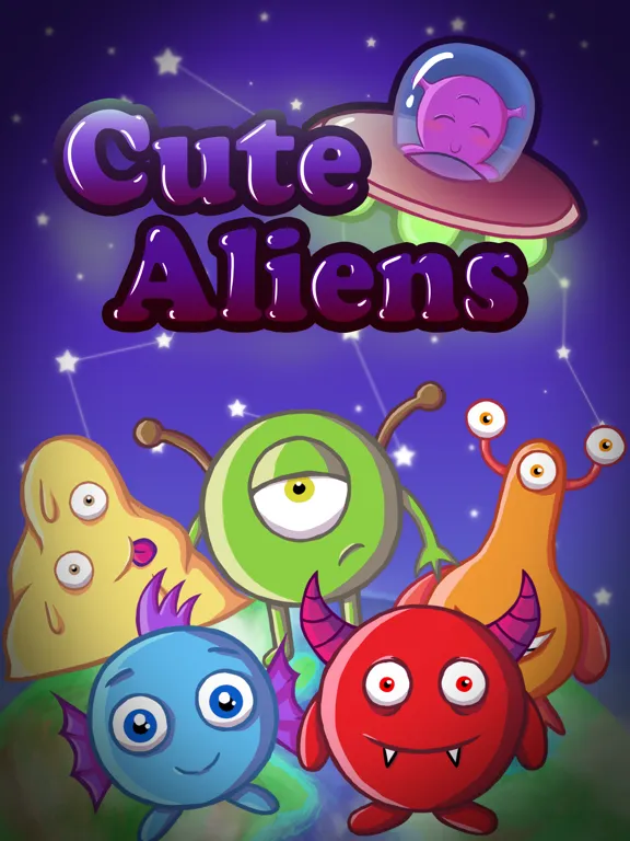 Captures d'écran de Cute Aliens - Match 3 Invasion iPad 