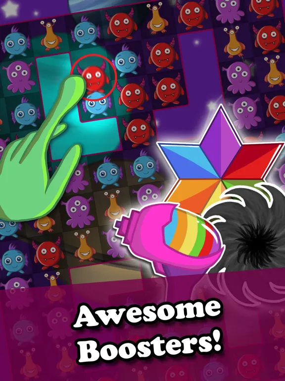 Captures d'écran de Cute Aliens - Match 3 Invasion iPad 