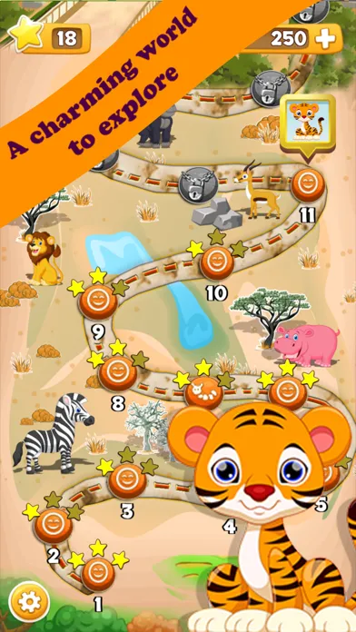 Tangkapan skrin Cute Zoo Animals - Help Tigger rescue his friends