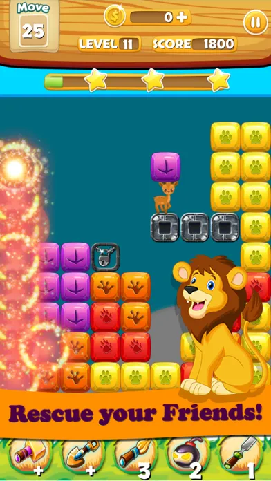 Tangkapan skrin Cute Zoo Animals - Help Tigger rescue his friends