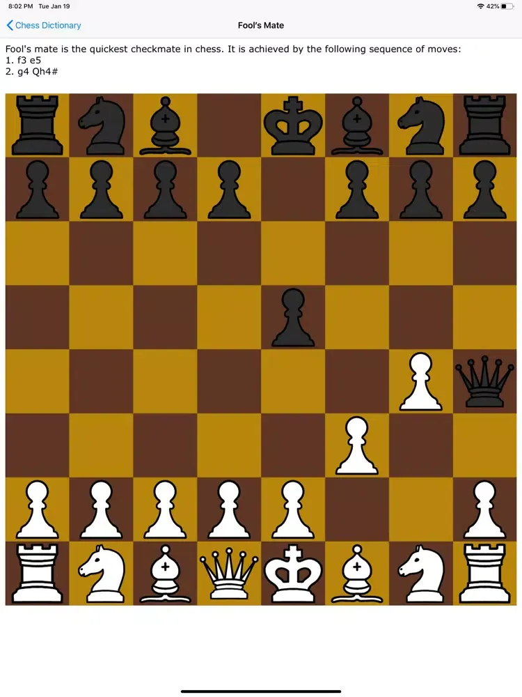 Chess Dictionary iPad  Screenshots