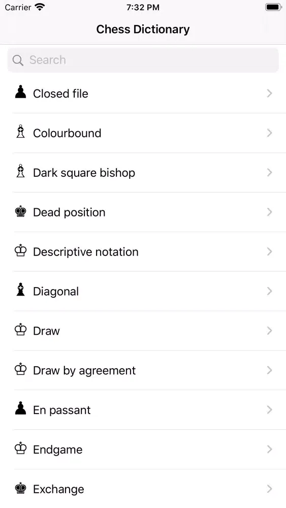Chess Dictionary Screenshots