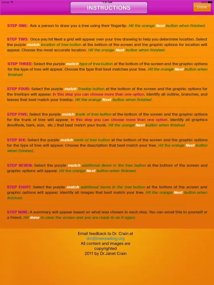 Capturas de tela do Advanced Tree Reading iPad 