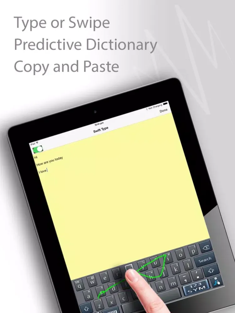 Swipe Typing iPad 應用截圖