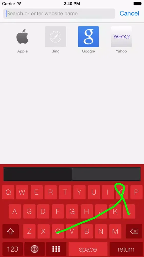 Swipe Typing應用截圖