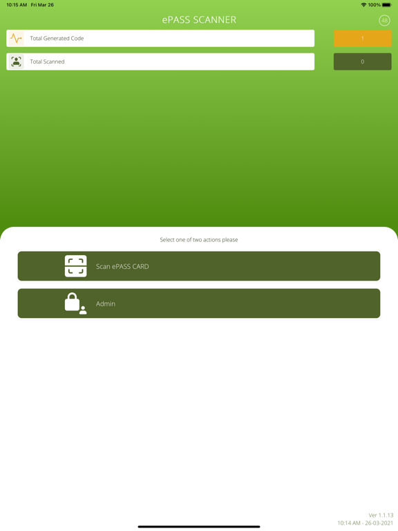 ePASS SCANNER iPad  스크린샷