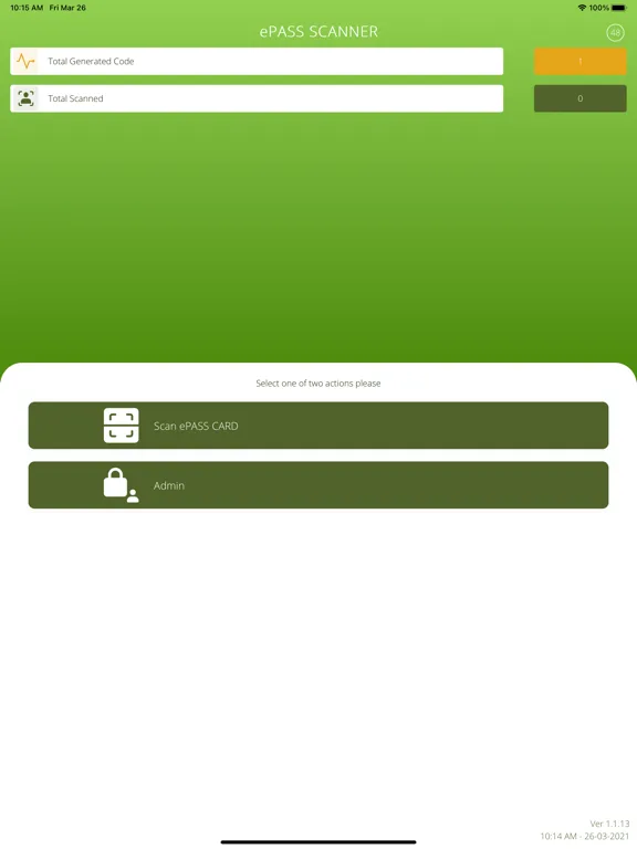 Screenshot di ePASS SCANNER iPad 