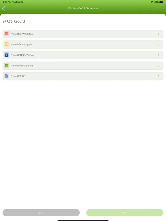Screenshot di ePASS SCANNER iPad 