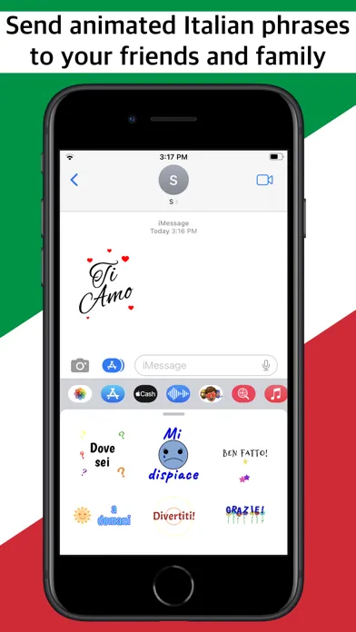 Скриншоты Italian-English Stickers