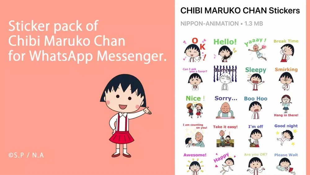 Chibi Maruko Chan Stickers Screenshots