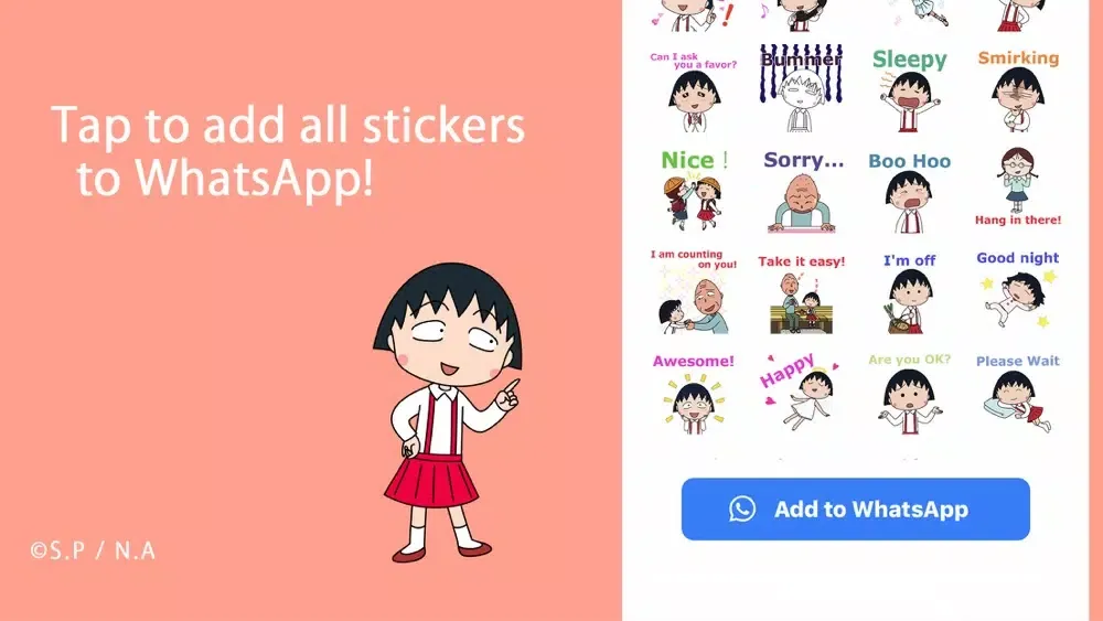 Chibi Maruko Chan Stickers Screenshots