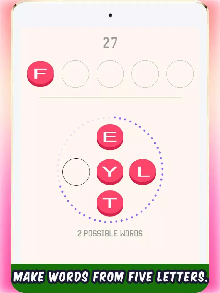 Three + Four + Five Letters iPad  スクリーンショット