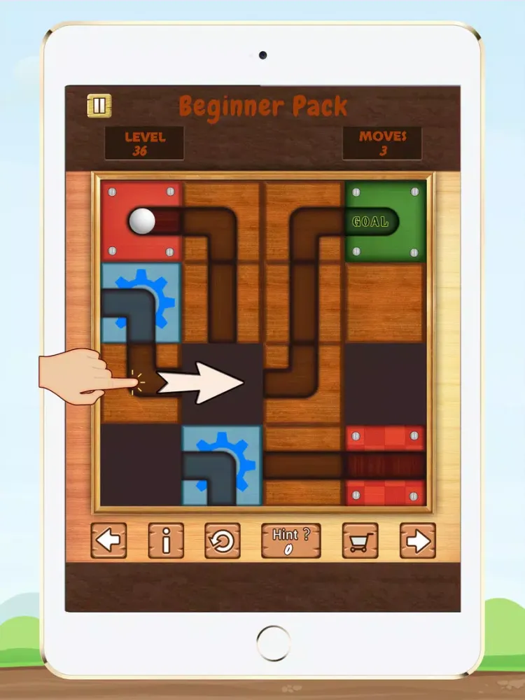ภาพหน้าจอของ Unblock The Ball - Unroll it iPad 
