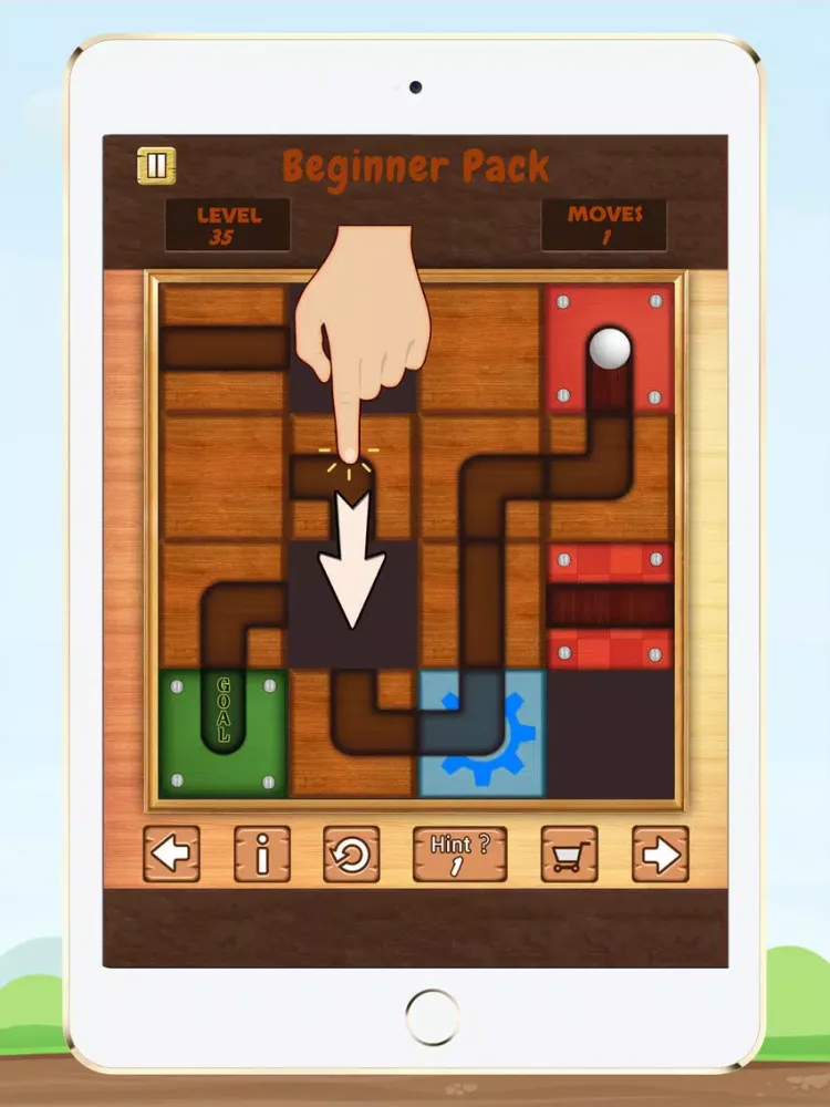 ภาพหน้าจอของ Unblock The Ball - Unroll it iPad 