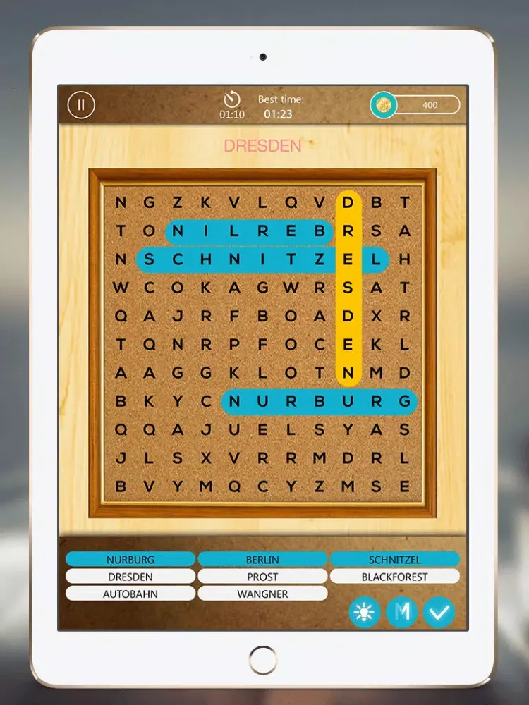 Word Search - Find Hidden Words Puzzle, Crossword Puzzle Free Game iPad  Screenshots