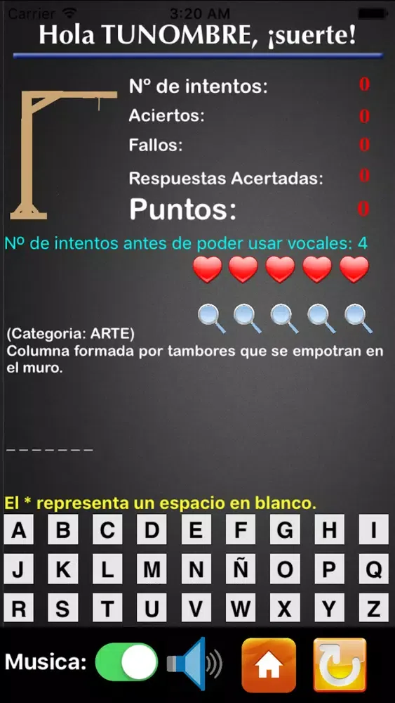 Capturas de pantalla de TriviAhorcado para iPhone