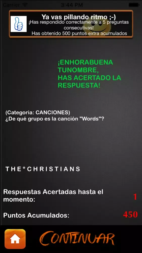 Capturas de pantalla de TriviAhorcado para iPhone