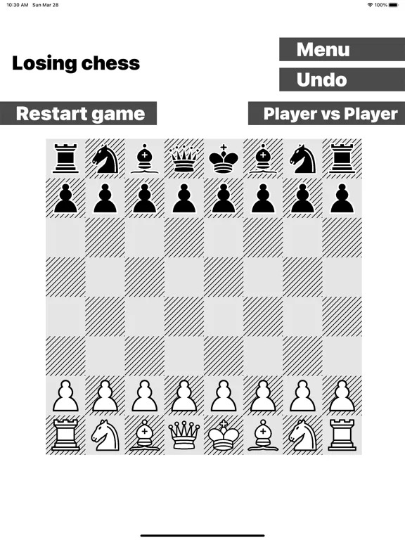 Tangkapan layar Losing chess iPad 
