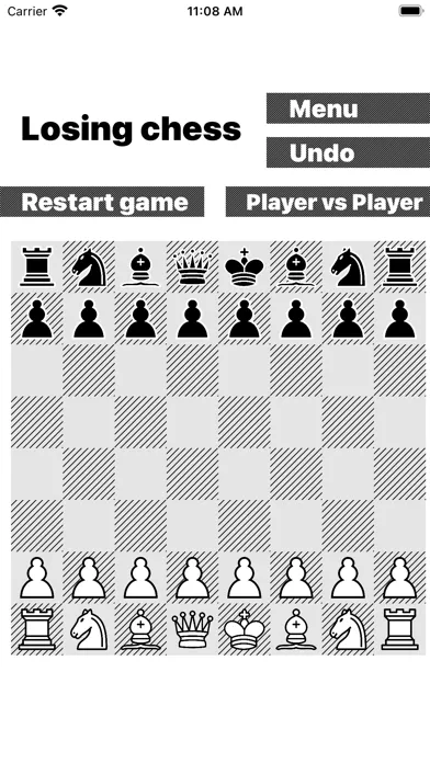 Tangkapan layar Losing chess