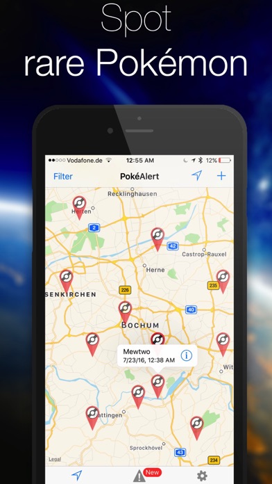 PokéAlert - Push Notifications for Pokémon GO Free! Screenshots