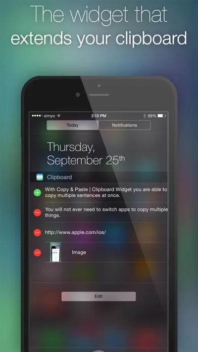 Capturas de tela do Clipboard Plus | Copy Widget