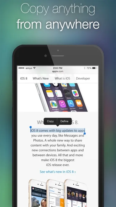 Capturas de tela do Clipboard Plus | Copy Widget