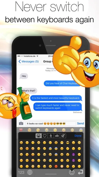 Chat Keyboard - Text and message faster!应用截图
