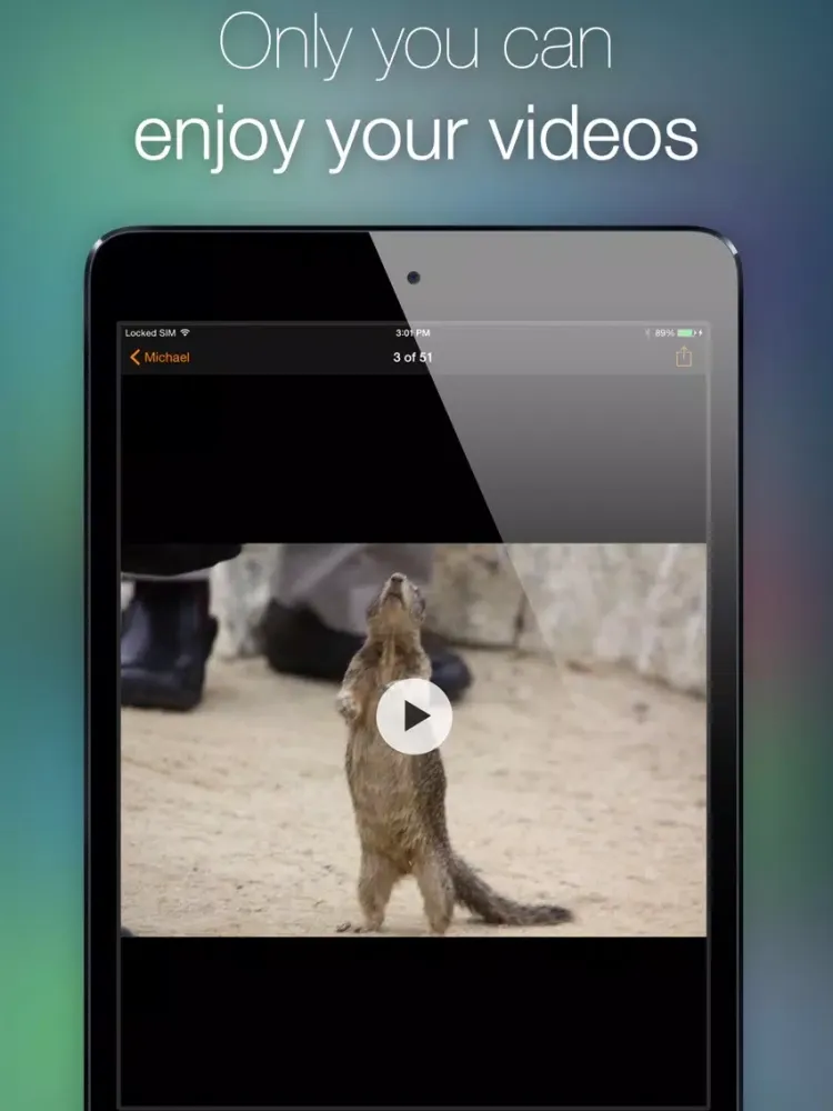 Password for WhatsApp Photos & Videos iPad  Screenshots