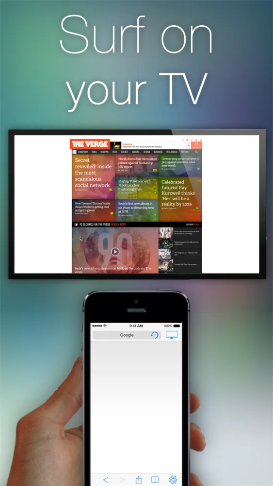 Web for Apple TV - Web Browser Ekran Görüntüleri