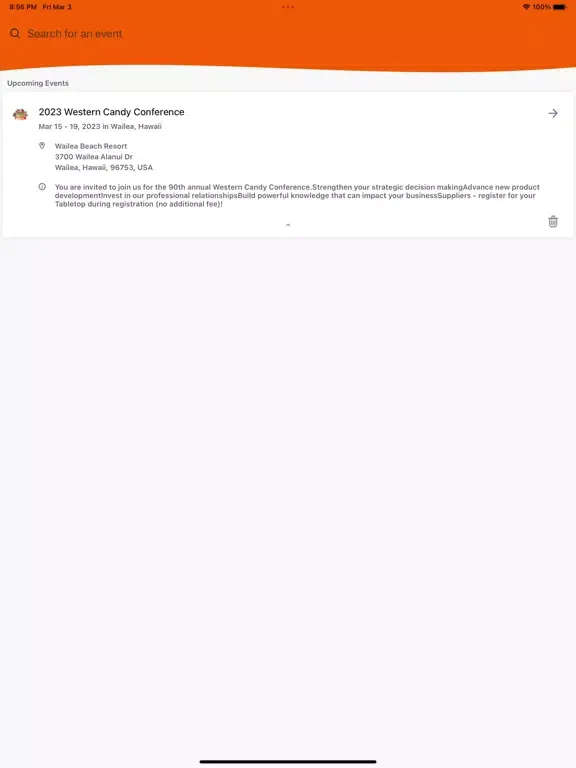 Скриншоты Western Candy Conference iPad 