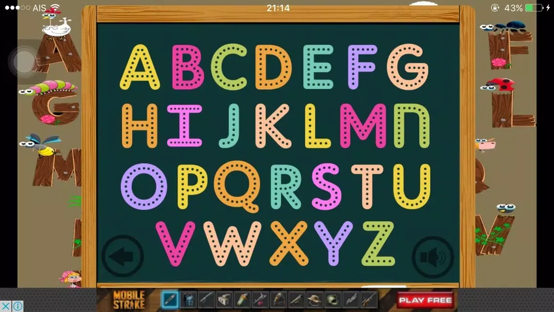 ABC Kids Alphabet Writing Animal Vocabulary Ekran Görüntüleri