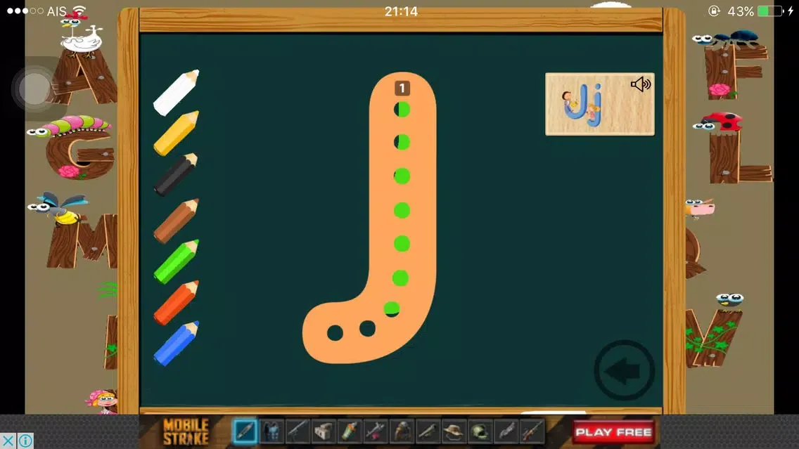 ABC Kids Alphabet Writing Animal Vocabulary Ekran Görüntüleri