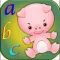 Animal English ABC Education Writing Dotted Kids