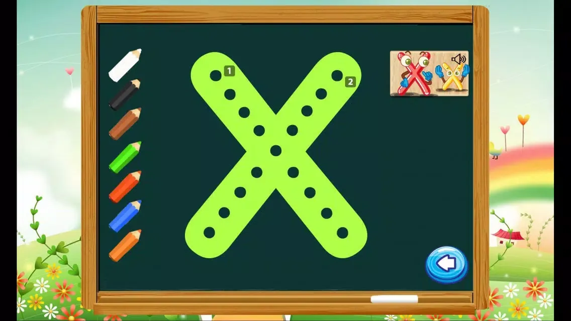 Tangkapan skrin ABC Kids Animals Writing Learning Vocabulary