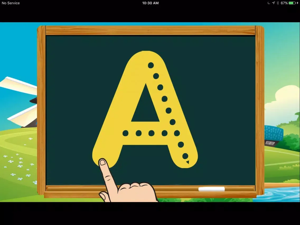 Funny Learning ABC Writing Dotted Alphabet Kids iPad  Screenshots