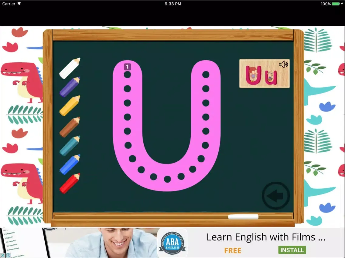 Tangkapan skrin ABC Dinosaurs Children Learn Toddlers Alphabet iPad 