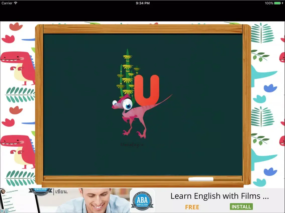 Tangkapan skrin ABC Dinosaurs Children Learn Toddlers Alphabet iPad 
