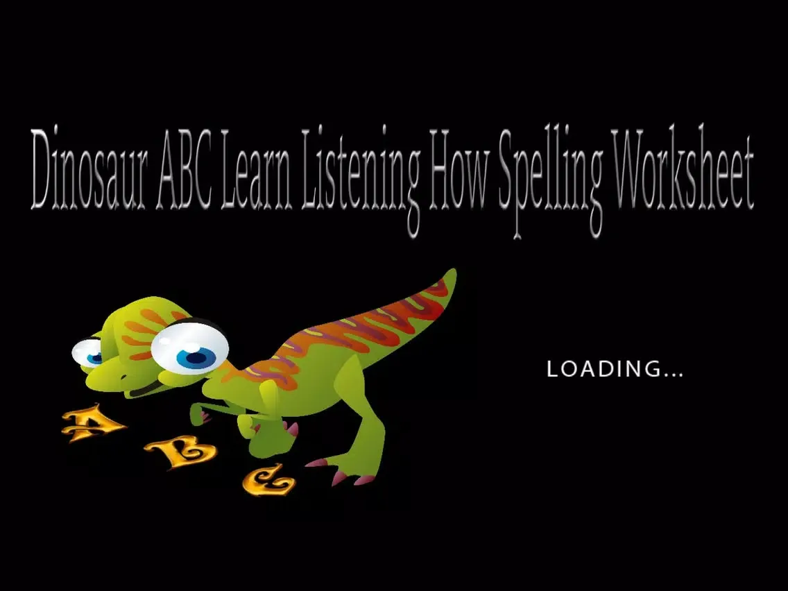 Dinosaur ABC Listening How Spelling Worksheet iPad 應用截圖
