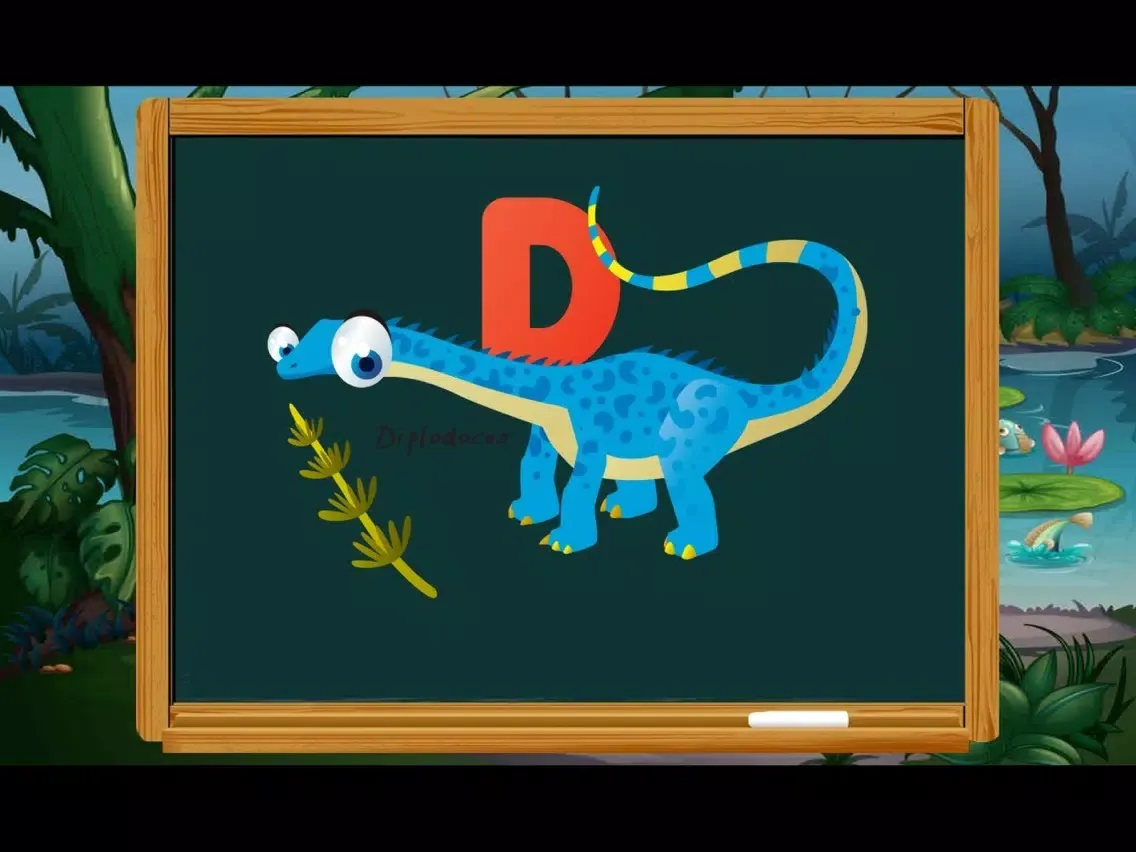 Funny ABC Dinosaurs Writing Listening Free Games iPad  سکرین شاٹس