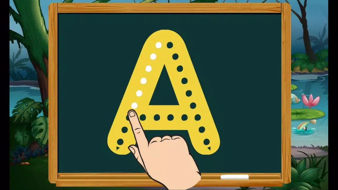 Funny ABC Dinosaurs Writing Listening Free Games سکرین شاٹس