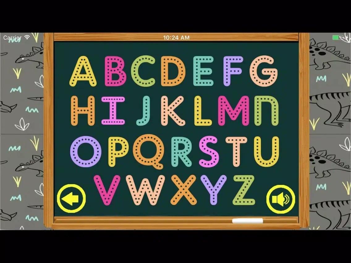 Tangkapan skrin Dinosaurs ABC Kindergarten Worksheet Listening Kid iPad 
