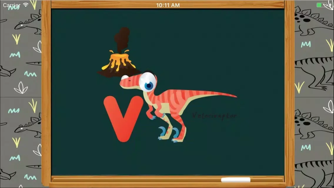 Tangkapan skrin Dinosaurs ABC Kindergarten Worksheet Listening Kid