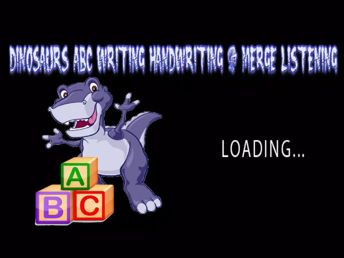 Dinosaurs ABC Writing Handwriting & Merge Listenin iPad  Screenshots