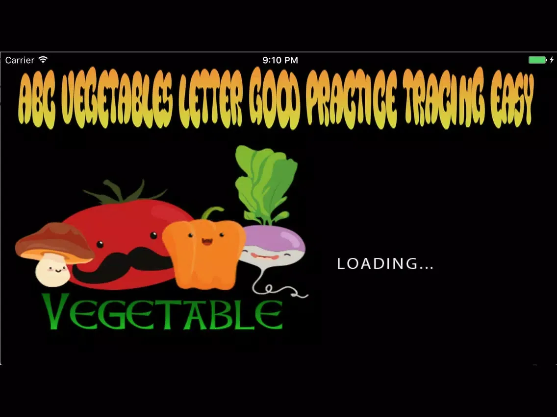 Screenshot di ABC Vegetables Letter Good Practice Tracing Easy iPad 