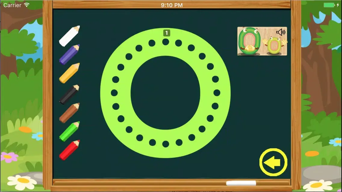 Screenshot di ABC Vegetables Letter Good Practice Tracing Easy