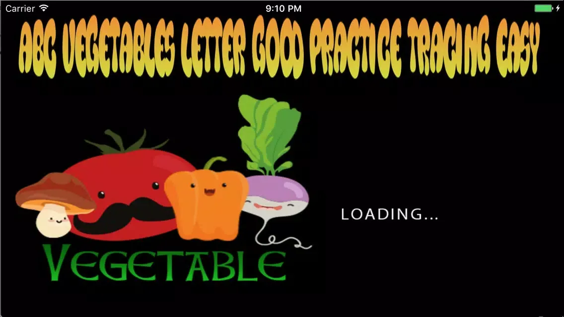 Screenshot di ABC Vegetables Letter Good Practice Tracing Easy