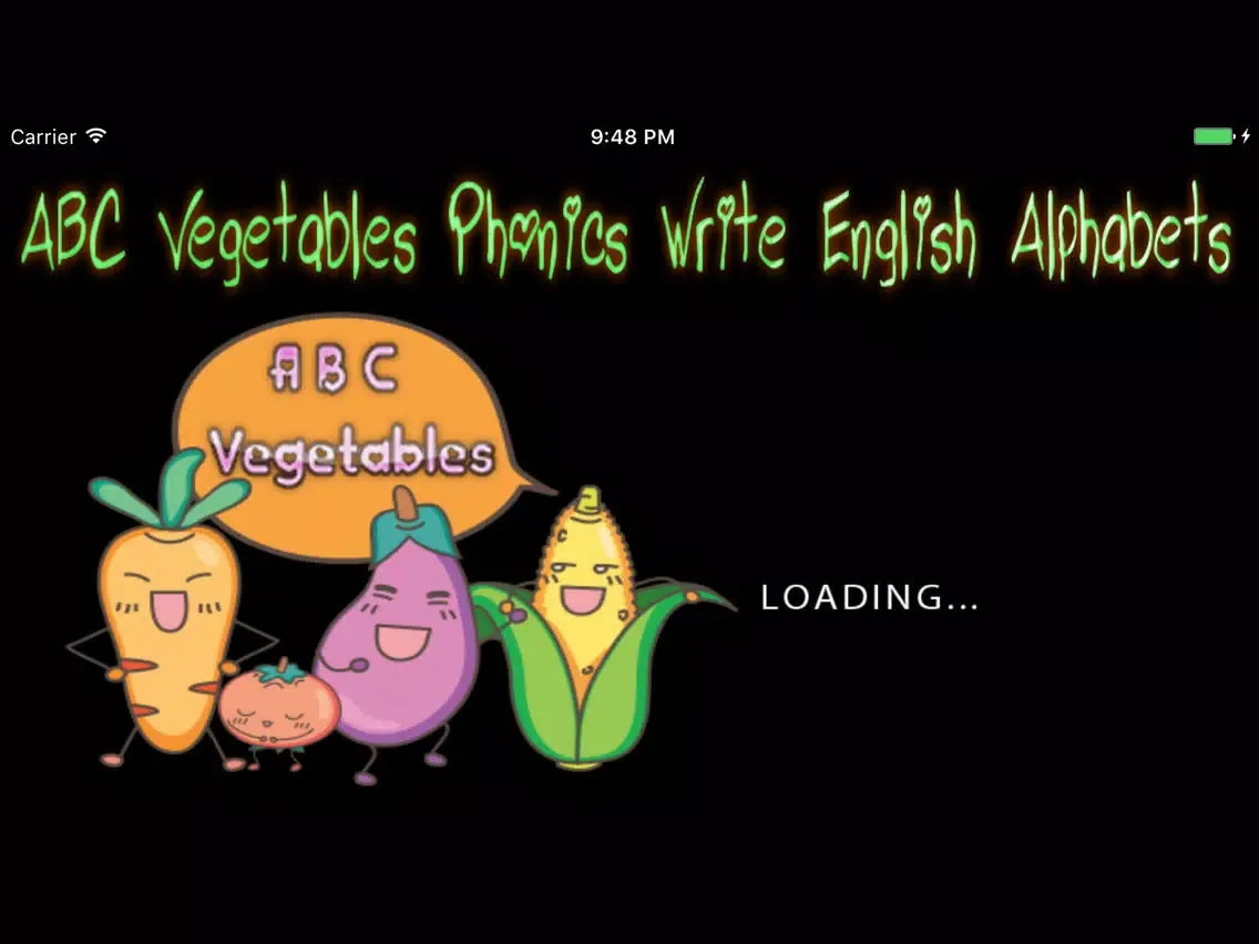 ABC Vegetables Phonics Write English Alphabets iPad  سکرین شاٹس